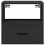 Mesitas de noche de pared 2 unidades negra 40x31x39,5 cm by , Nightstands - Ref: Foro24-848735, Price: 69,28 €, Discount: %