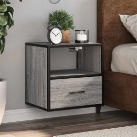 Mesita de noche de pared gris sonoma 40x31x39,5 cm von , Nachttische - Ref: Foro24-848740, Preis: 42,05 €, Rabatt: %
