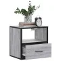 Mesita de noche de pared gris sonoma 40x31x39,5 cm de , Mesitas de noche - Ref: Foro24-848740, Precio: 42,01 €, Descuento: %