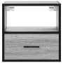 Mesita de noche de pared gris sonoma 40x31x39,5 cm de , Mesitas de noche - Ref: Foro24-848740, Precio: 42,01 €, Descuento: %