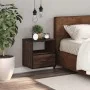 Mesita de noche de pared color roble marrón 40x31x39,5 cm de , Mesitas de noche - Ref: Foro24-848742, Precio: 42,01 €, Descue...