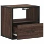 Mesita de noche de pared color roble marrón 40x31x39,5 cm de , Mesitas de noche - Ref: Foro24-848742, Precio: 42,01 €, Descue...