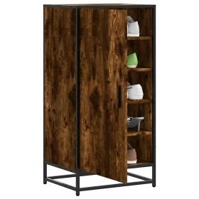 Zapatero madera contrachapada roble ahumado 48x38x97,5 cm by , Shoe racks and shoe organizers - Ref: Foro24-849201, Price: 76...