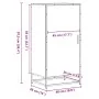 Zapatero madera contrachapada roble ahumado 48x38x97,5 cm de , Zapateros y organizadores de calzado - Ref: Foro24-849201, Pre...