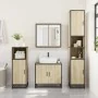 Armario con espejo de baño madera roble sonoma 65x20x60 cm von , Badezimmerwaschtische - Ref: Foro24-849255, Preis: 84,53 €, ...