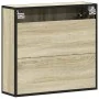 Armario con espejo de baño madera roble sonoma 65x20x60 cm von , Badezimmerwaschtische - Ref: Foro24-849255, Preis: 84,53 €, ...