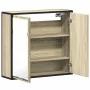 Armario con espejo de baño madera roble sonoma 65x20x60 cm von , Badezimmerwaschtische - Ref: Foro24-849255, Preis: 84,53 €, ...