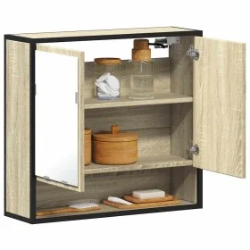 Armario con espejo de baño madera roble sonoma 65x20x60 cm von , Badezimmerwaschtische - Ref: Foro24-849260, Preis: 81,29 €, ...