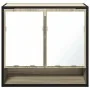 Armario con espejo de baño madera roble sonoma 65x20x60 cm de , Tocadores de baño - Ref: Foro24-849260, Precio: 81,69 €, Desc...