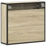 Armario con espejo de baño madera roble sonoma 65x20x60 cm de , Tocadores de baño - Ref: Foro24-849260, Precio: 81,69 €, Desc...