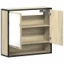Armario con espejo de baño madera roble sonoma 65x20x60 cm de , Tocadores de baño - Ref: Foro24-849260, Precio: 81,69 €, Desc...