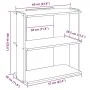 Librería 3 estantes madera ingeniería roble Sonoma 60x30x60 cm by , Bookcases and shelves - Ref: Foro24-860249, Price: 39,06 ...