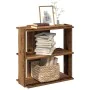 Librería 3 niveles madera ingeniería madera vieja 60x30x60 cm von , Bücherregale und Regale - Ref: Foro24-860254, Preis: 38,5...