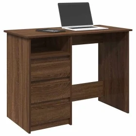 Escritorio de madera de ingeniería marrón roble 102x50x75 cm by , Desks - Ref: Foro24-860469, Price: 111,49 €, Discount: %