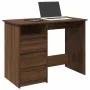 Escritorio de madera de ingeniería marrón roble 102x50x75 cm de , Escritorios - Ref: Foro24-860469, Precio: 110,82 €, Descuen...