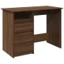 Escritorio de madera de ingeniería marrón roble 102x50x75 cm de , Escritorios - Ref: Foro24-860469, Precio: 110,82 €, Descuen...