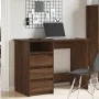 Escritorio de madera de ingeniería marrón roble 102x50x75 cm de , Escritorios - Ref: Foro24-860469, Precio: 110,82 €, Descuen...
