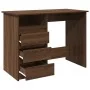 Escritorio de madera de ingeniería marrón roble 102x50x75 cm de , Escritorios - Ref: Foro24-860469, Precio: 110,82 €, Descuen...
