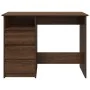Escritorio de madera de ingeniería marrón roble 102x50x75 cm de , Escritorios - Ref: Foro24-860469, Precio: 110,82 €, Descuen...