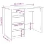 Escritorio de madera de ingeniería marrón roble 102x50x75 cm de , Escritorios - Ref: Foro24-860469, Precio: 110,82 €, Descuen...