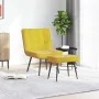 Sillón de relax con taburete terciopelo amarillo von , Stühle - Ref: Foro24-4012333, Preis: 90,23 €, Rabatt: %