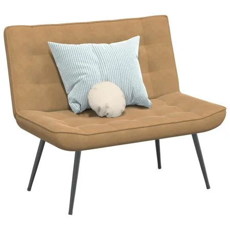 Banco de terciopelo marrón 110x74x84 cm von , Banken - Ref: Foro24-4012344, Preis: 134,48 €, Rabatt: %