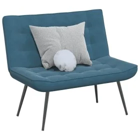 Banco de terciopelo azul 110x74x84 cm by , Banks - Ref: Foro24-4012346, Price: 135,12 €, Discount: %