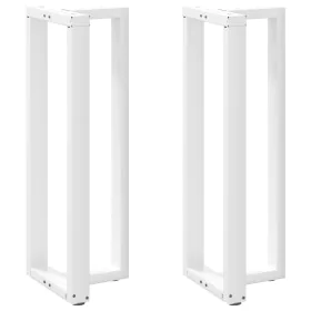 Patas de mesa bar forma T 2 uds acero blanco 50x35x(110-111) cm by , Table legs - Ref: Foro24-4013101, Price: 155,63 €, Disco...