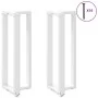 Patas de mesa bar forma T 2 uds acero blanco 50x35x(110-111) cm de , Patas para mesas - Ref: Foro24-4013101, Precio: 155,63 €...