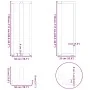 Patas de mesa bar forma T 2 uds acero blanco 50x35x(110-111) cm de , Patas para mesas - Ref: Foro24-4013101, Precio: 155,63 €...