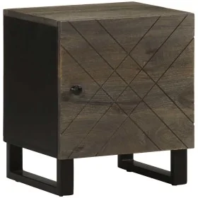 Mesita de noche de madera maciza de mango negra 40x33x46 cm de , Mesitas de noche - Ref: Foro24-4017680, Precio: 55,88 €, Des...