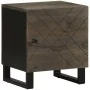 Mesita de noche de madera maciza de mango negra 40x33x46 cm de , Mesitas de noche - Ref: Foro24-4017680, Precio: 55,88 €, Des...
