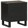 Mesita de noche de madera maciza de mango negra 40x33x46 cm de , Mesitas de noche - Ref: Foro24-4017680, Precio: 55,88 €, Des...