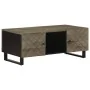 Mesa de centro madera maciza de mango negra 100x54x40 cm by , Coffee table - Ref: Foro24-4017696, Price: 153,48 €, Discount: %