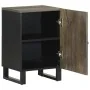 Mueble de baño de madera maciza de mango negro 38x33x58 cm de , Muebles de baño - Ref: Foro24-4017705, Precio: 73,71 €, Descu...
