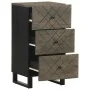 Aparador negro 40x33x75 cm madera maciza mango de , Almacenamiento para CD y DVD - Ref: Foro24-4017707, Precio: 93,81 €, Desc...