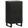 Aparador negro 40x33x75 cm madera maciza mango de , Almacenamiento para CD y DVD - Ref: Foro24-4017707, Precio: 93,81 €, Desc...