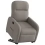 Sillón reclinable elevable tela gris taupe by , Armchairs - Ref: Foro24-3302979, Price: 266,82 €, Discount: %