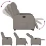 Sillón reclinable elevable tela gris taupe by , Armchairs - Ref: Foro24-3302979, Price: 266,82 €, Discount: %