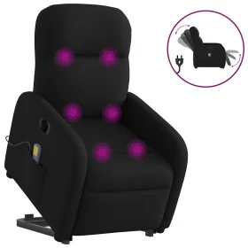 Sillón de masaje eléctrico reclinable elevable tela negro von , Sessel - Ref: Foro24-3303004, Preis: 318,97 €, Rabatt: %