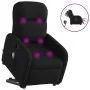 Sillón de masaje eléctrico reclinable elevable tela negro by , Armchairs - Ref: Foro24-3303004, Price: 318,97 €, Discount: %