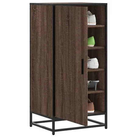 Zapatero madera contrachapada roble marrón 48x38x97,5 cm by , Shoe racks and shoe organizers - Ref: Foro24-849203, Price: 78,...