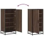 Zapatero madera contrachapada roble marrón 48x38x97,5 cm by , Shoe racks and shoe organizers - Ref: Foro24-849203, Price: 78,...