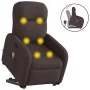 Silla de masaje reclinable de pie de tela marrón oscuro de , Sillones - Ref: Foro24-3302987, Precio: 282,63 €, Descuento: %