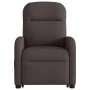 Silla de masaje reclinable de pie de tela marrón oscuro de , Sillones - Ref: Foro24-3302987, Precio: 282,63 €, Descuento: %