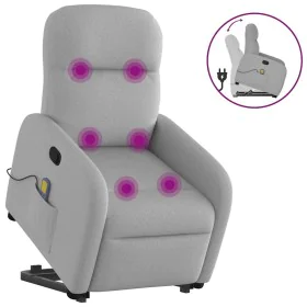 Sillón de masaje reclinable de pie de tela gris nube von , Sessel - Ref: Foro24-3302991, Preis: 286,84 €, Rabatt: %
