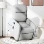 Sillón de masaje reclinable de pie de tela gris nube by , Armchairs - Ref: Foro24-3302991, Price: 286,84 €, Discount: %