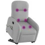 Sillón de masaje reclinable de pie de tela gris nube by , Armchairs - Ref: Foro24-3302991, Price: 286,84 €, Discount: %