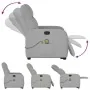Sillón de masaje reclinable de pie de tela gris nube by , Armchairs - Ref: Foro24-3302991, Price: 286,84 €, Discount: %