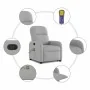 Sillón de masaje reclinable de pie de tela gris nube by , Armchairs - Ref: Foro24-3302991, Price: 286,84 €, Discount: %